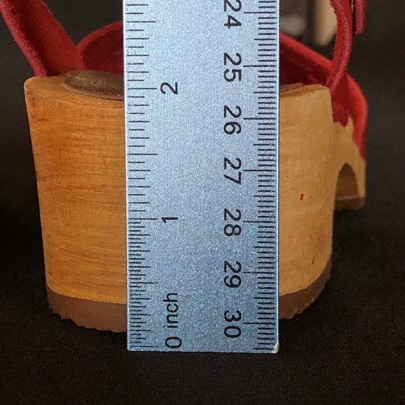NWOT MIA Emily Clog Sandal red Sz 40 - Picture 11 of 14